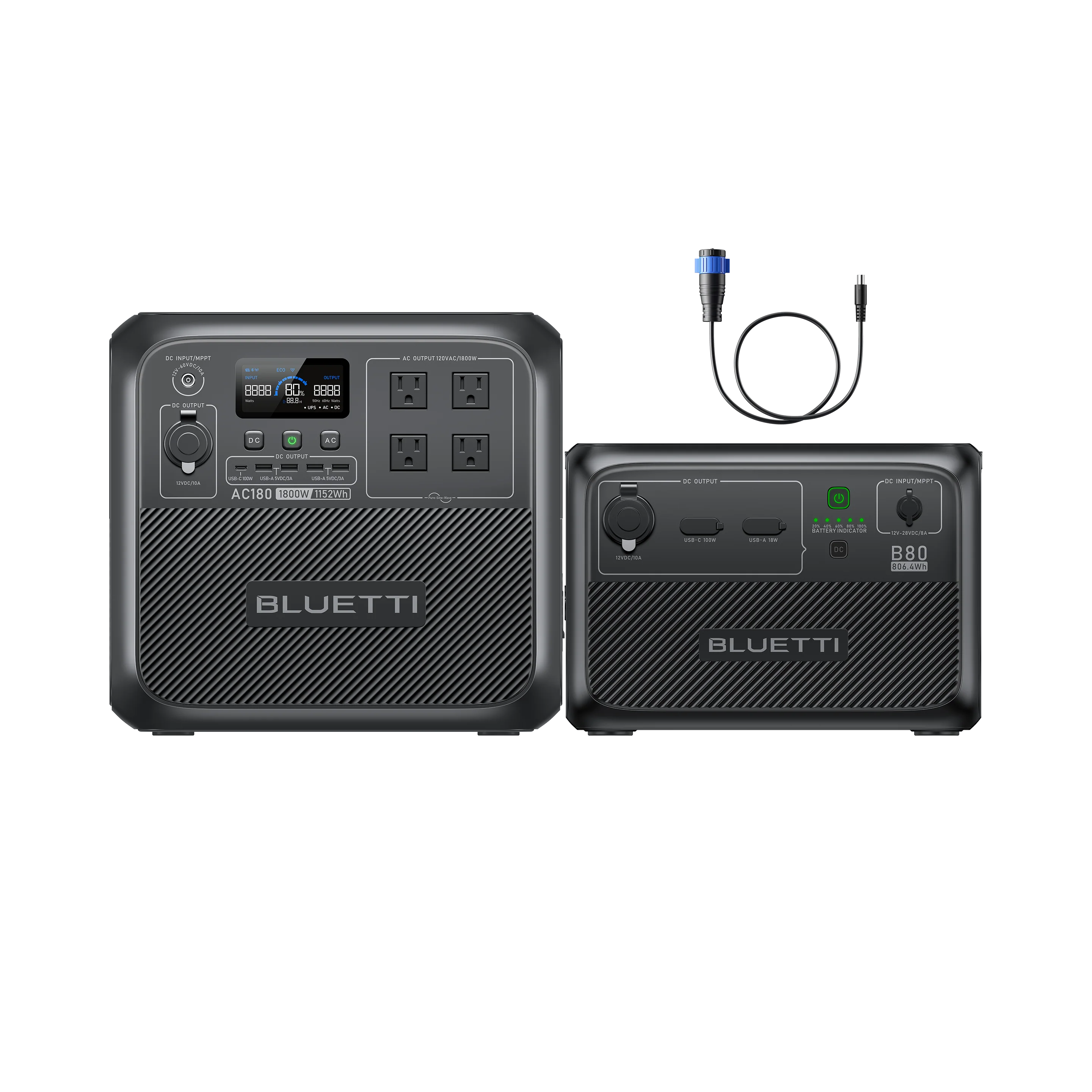 BLUETTI AC180 Solar Portable Power Station | 1,800W 1,152Wh - Image 14