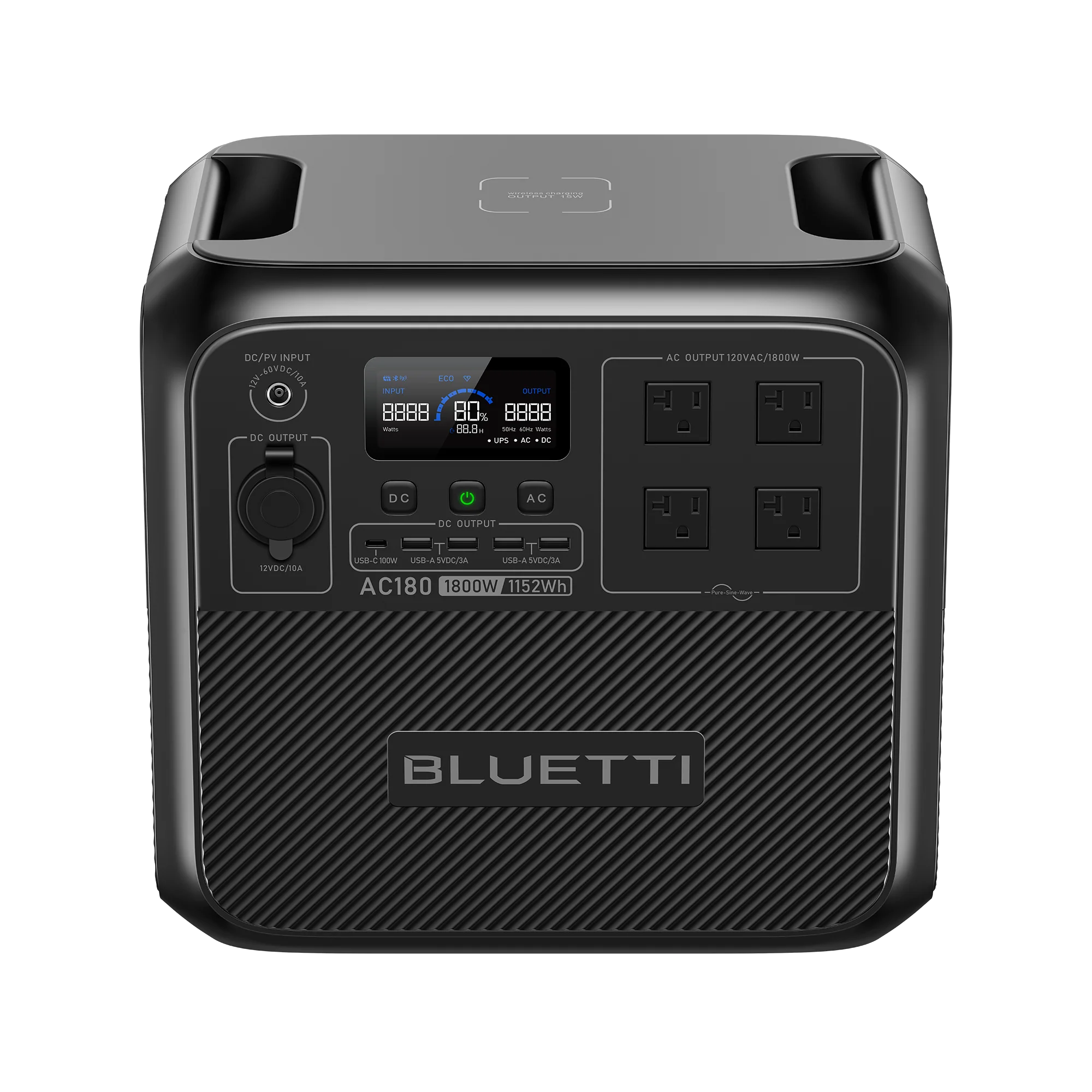 BLUETTI AC180 Solar Portable Power Station | 1,800W 1,152Wh - Image 5