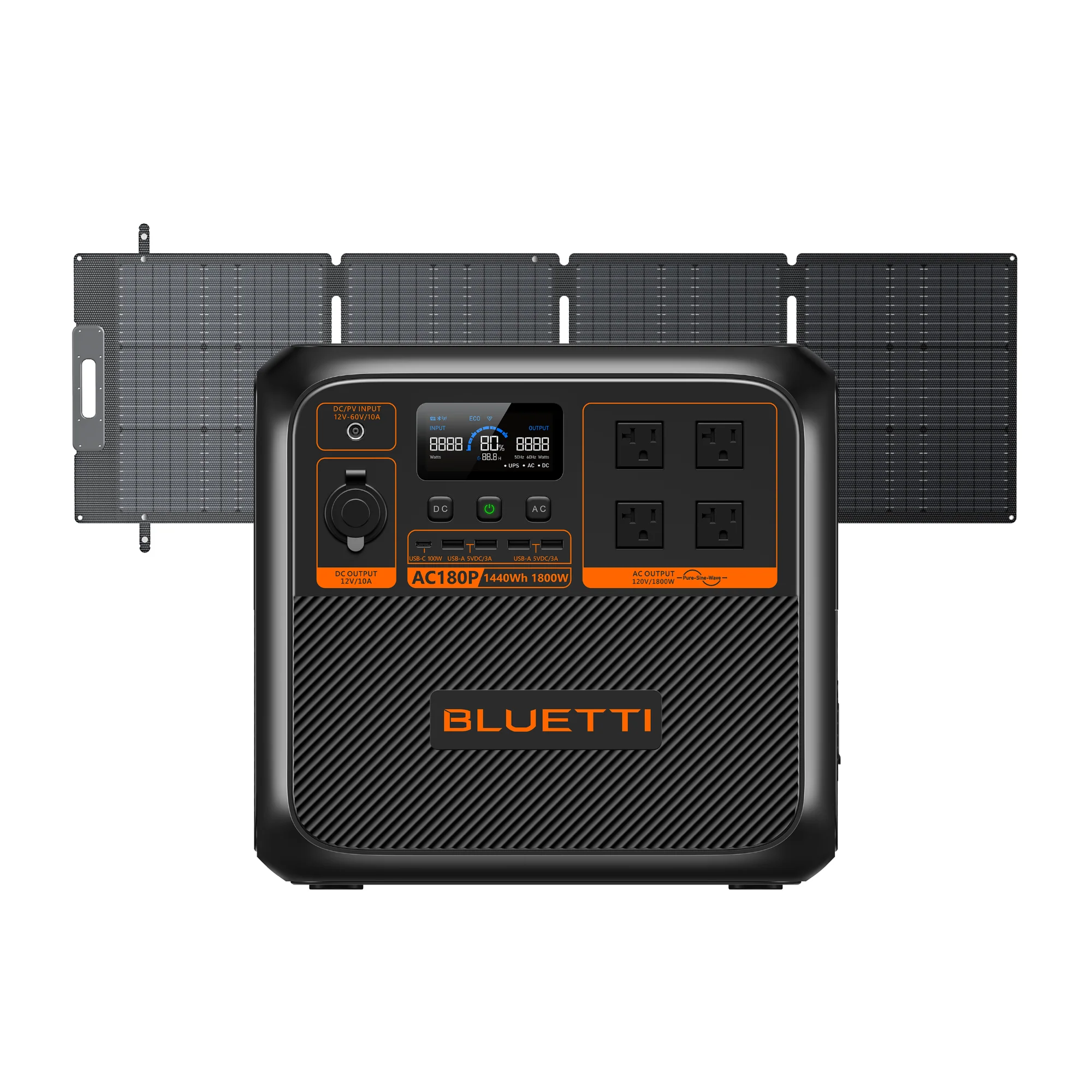 BLUETTI AC180P Solar Portable Power Station | 1,800W 1,440Wh - Image 10