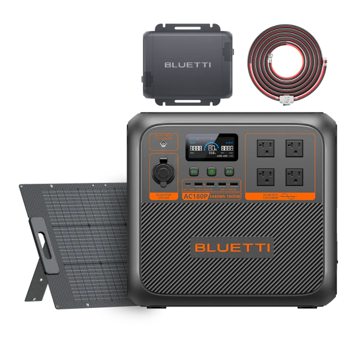 BLUETTI AC180P Solar Portable Power Station | 1,800W 1,440Wh - Image 13