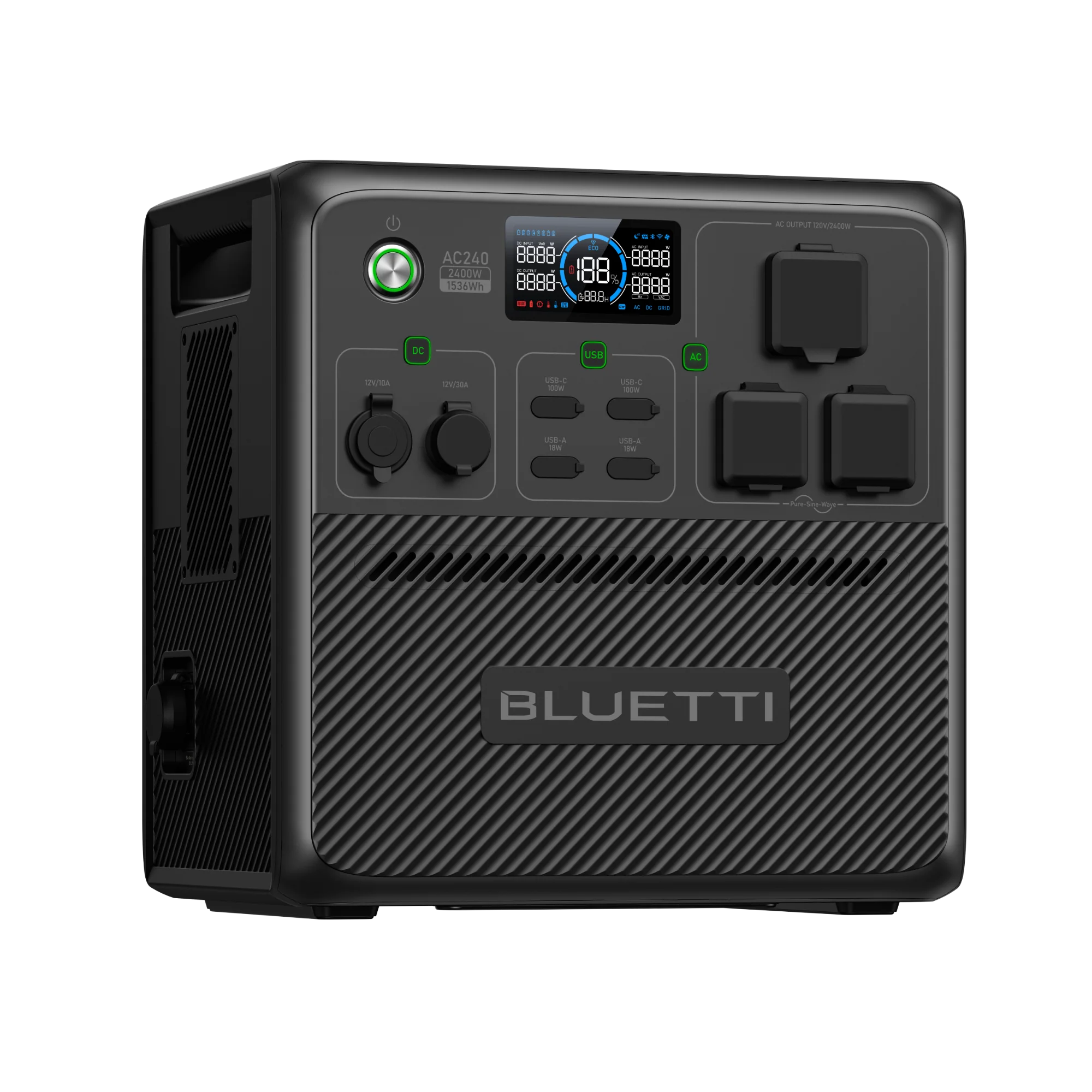 BLUETTI AC240 Portable Power Station | 2,400W 1,536Wh - Image 5