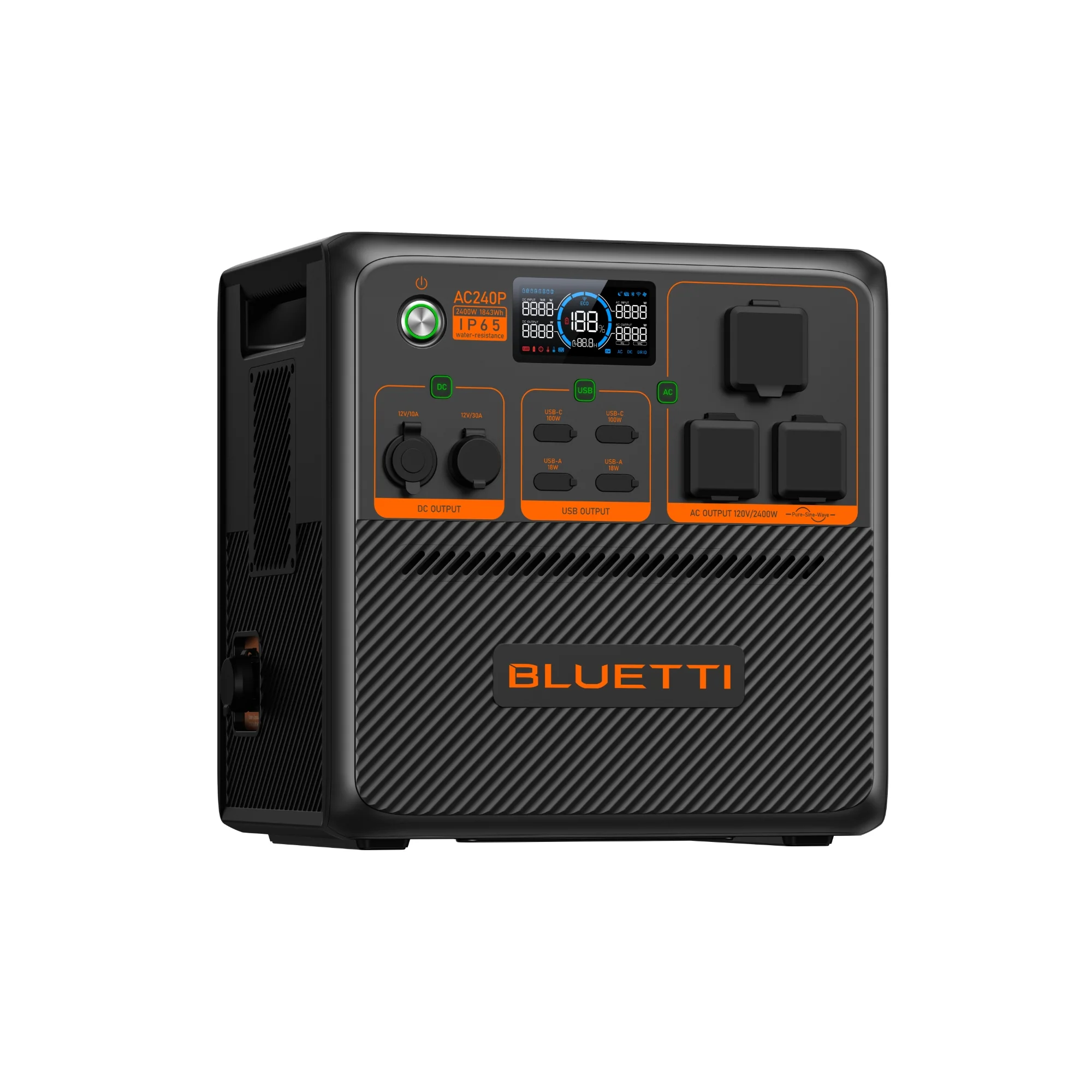 BLUETTI AC240P Portable Power Station | 2,400W 1,843Wh - Image 3
