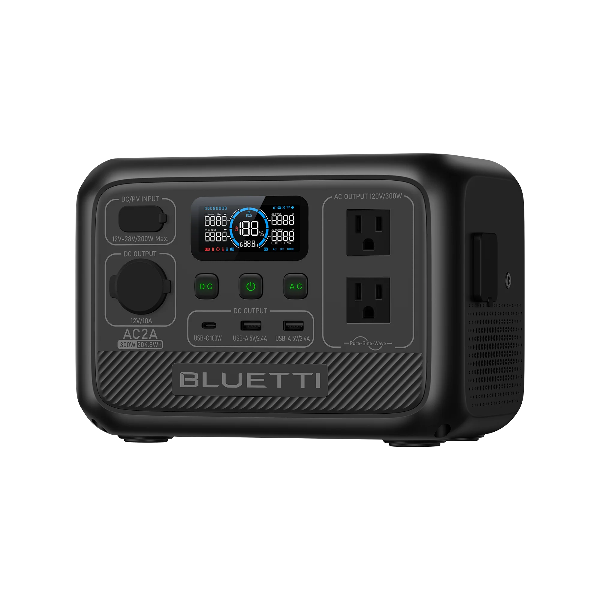 BLUETTI AC2A Portable Power Station | 300W 204Wh - Image 4