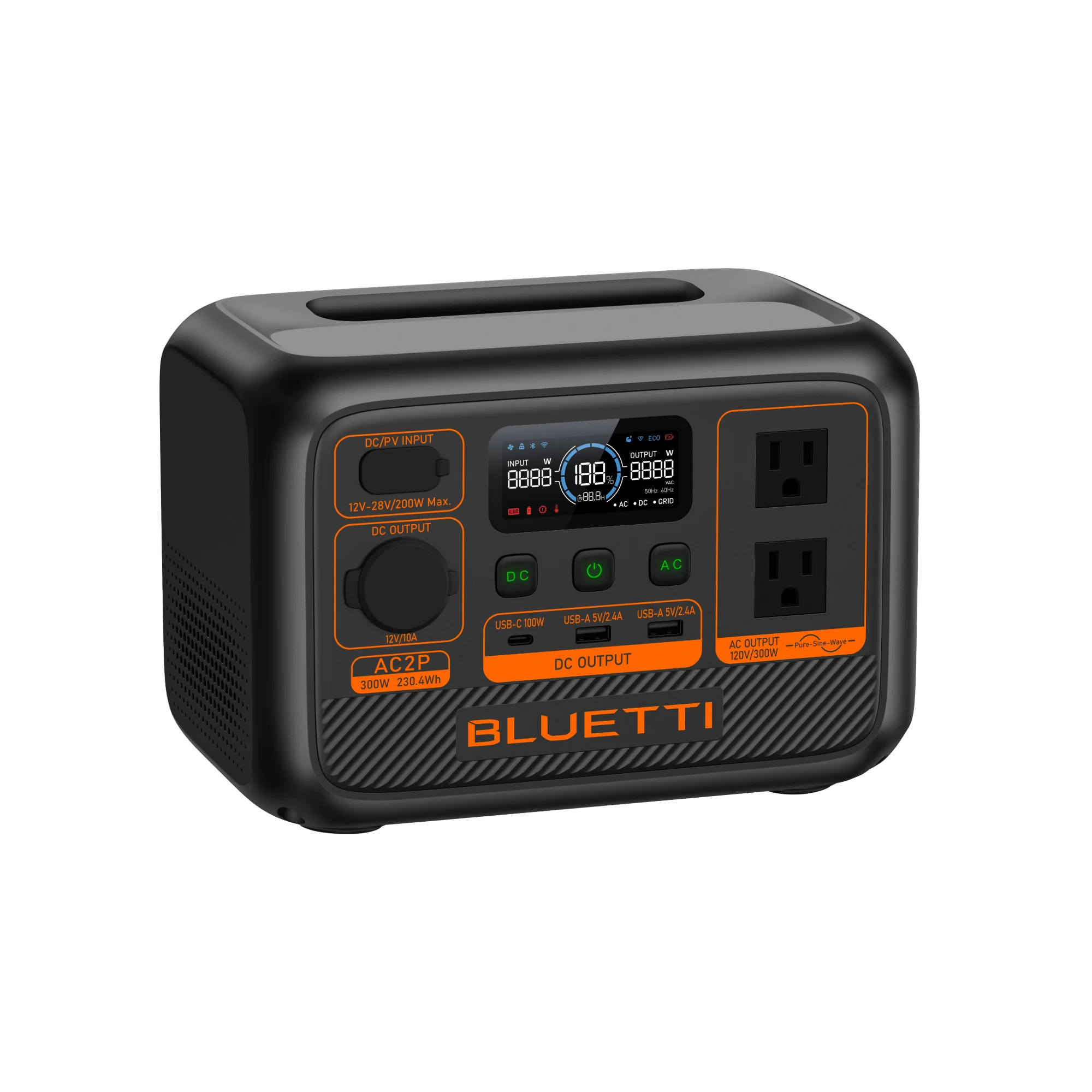 BLUETTI AC2P Portable Power Station | 300W 230.4Wh - Image 4