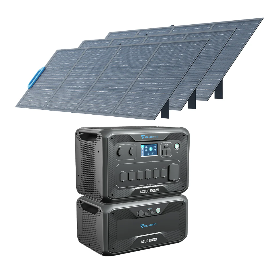 【Sold Out】BLUETTI AC300 +B300 + 3*PV200 Solar Generator Kit