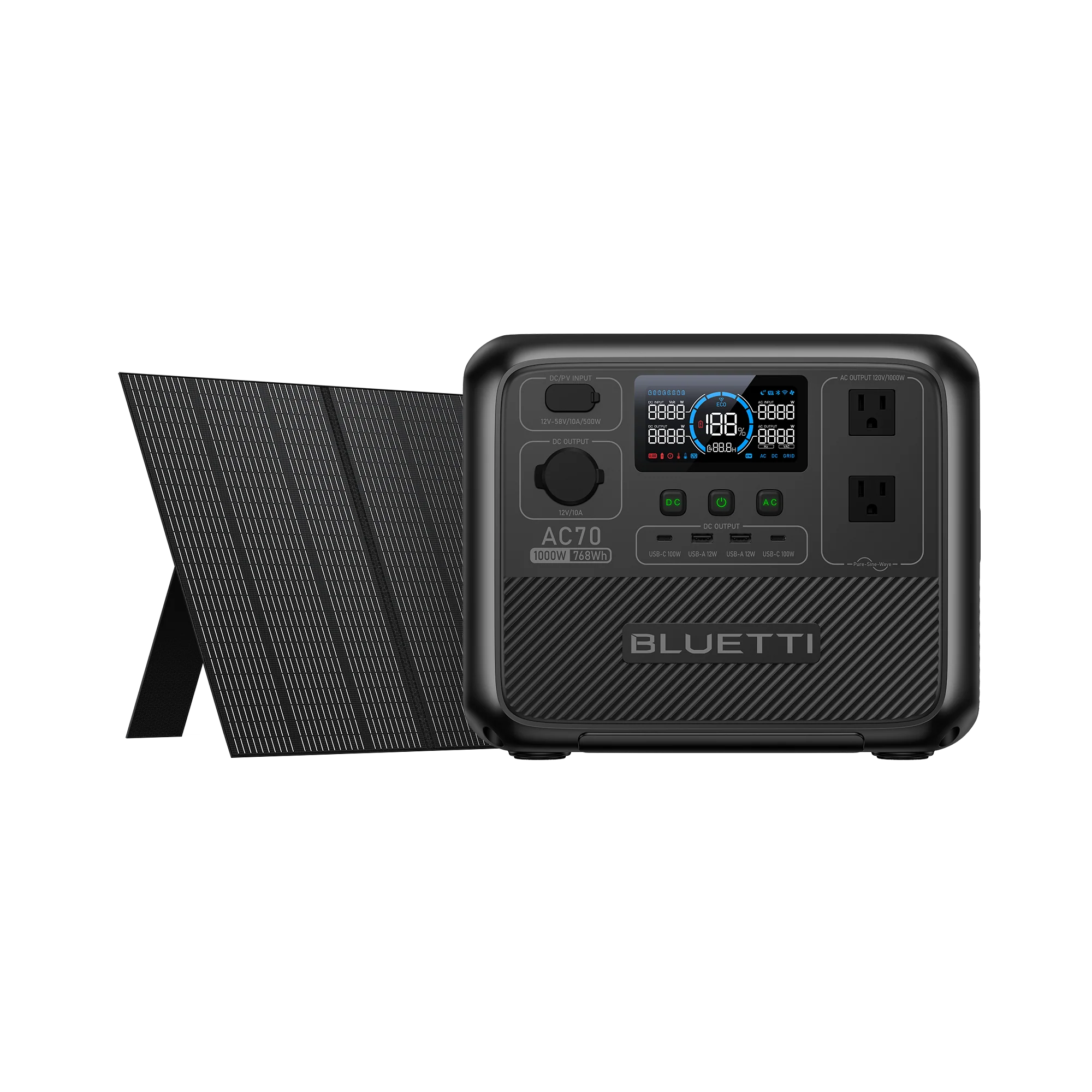 BLUETTI AC70 Portable Power Station | 1,000W, 768Wh - Image 11