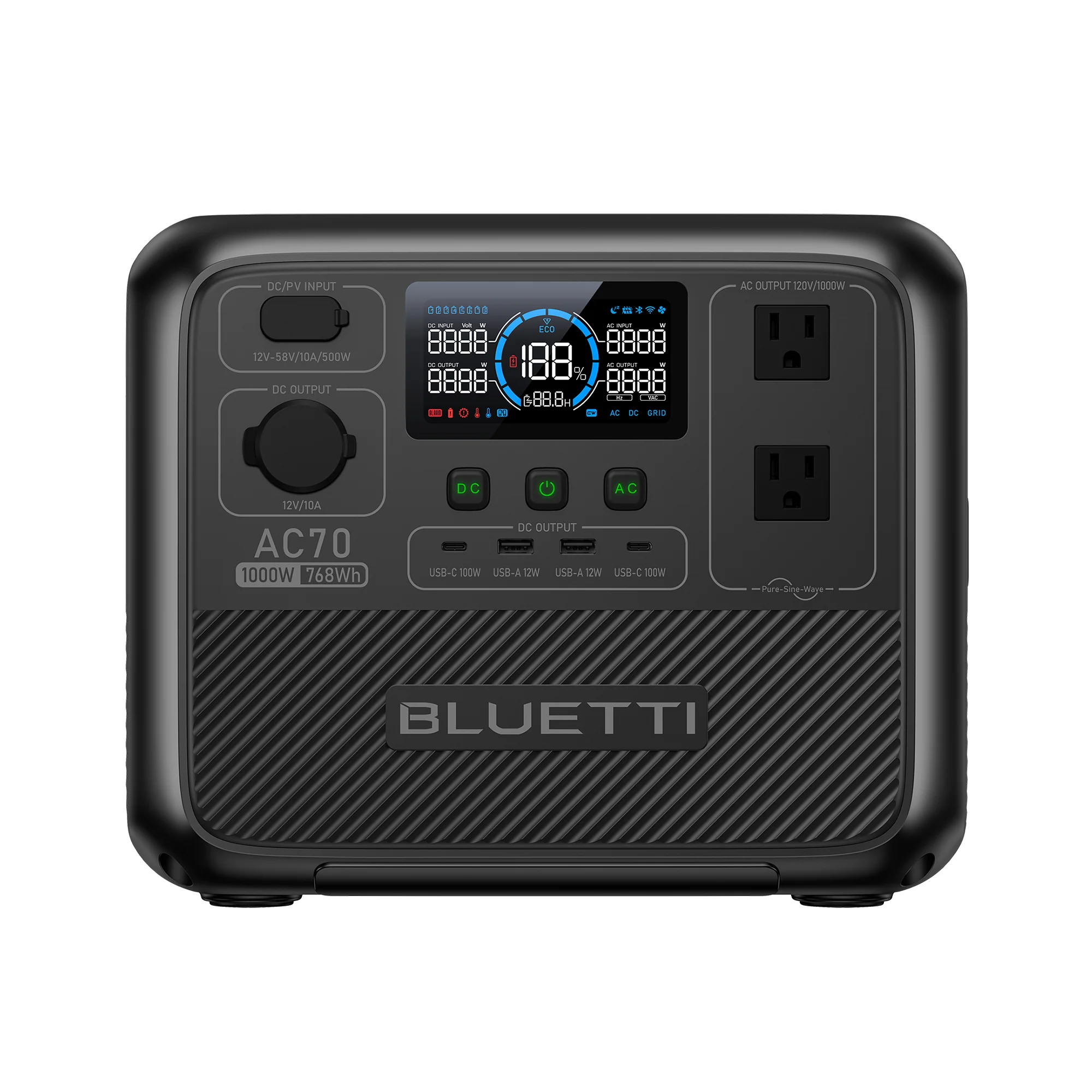 BLUETTI AC70 Portable Power Station | 1,000W, 768Wh - Image 18