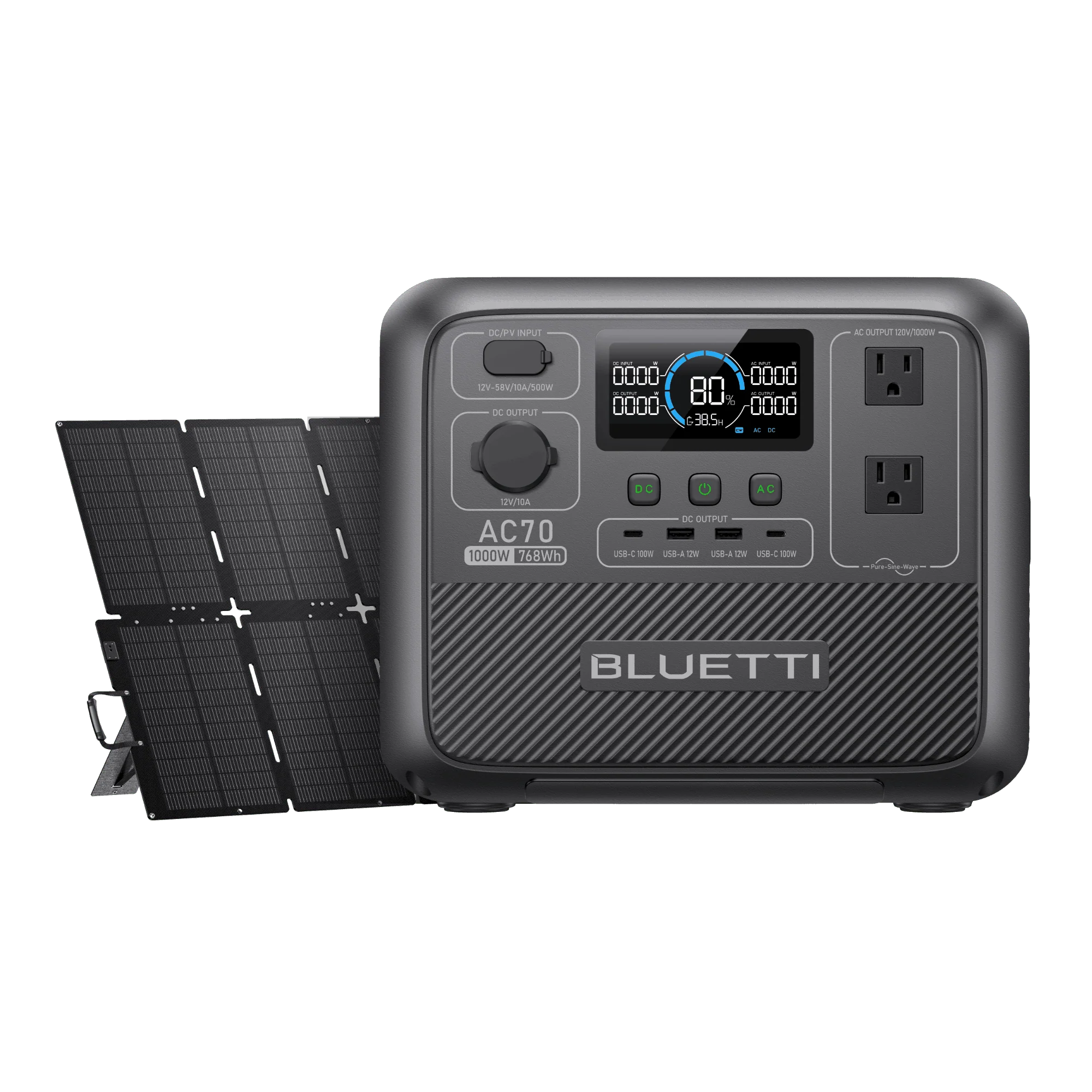 BLUETTI AC70 Portable Power Station | 1,000W, 768Wh - Image 20