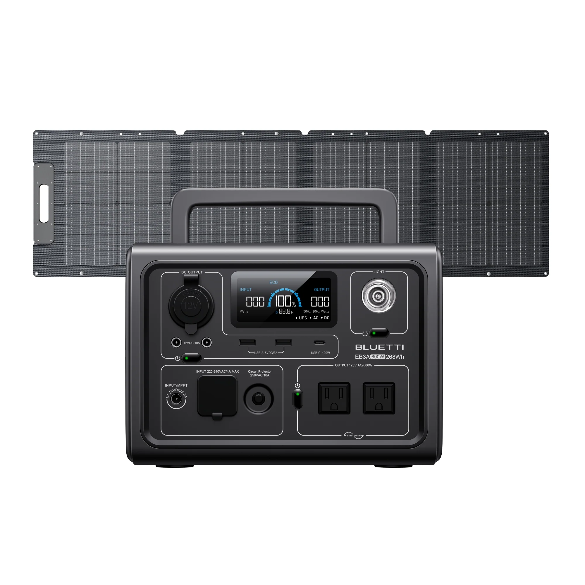 BLUETTI EB3A Portable Power Station | 600W 268Wh - Image 3