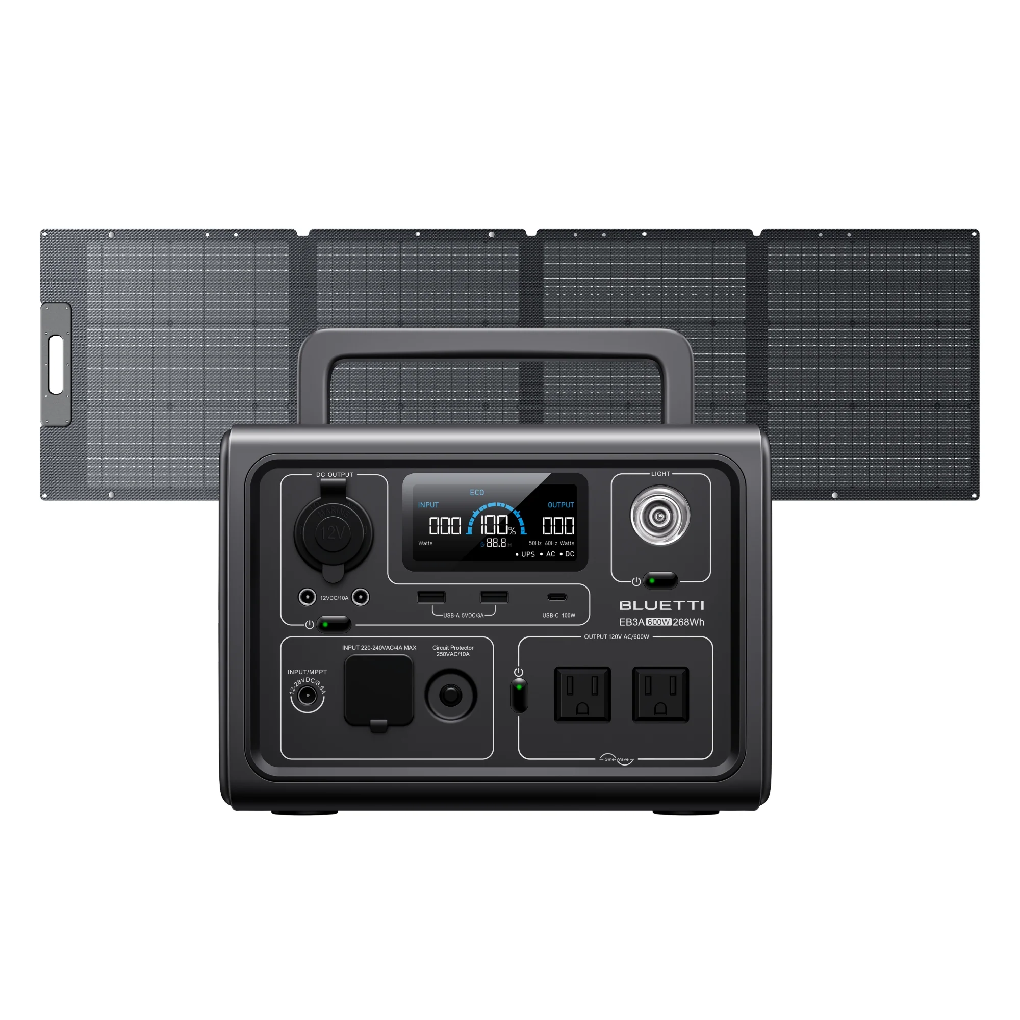 BLUETTI EB3A Portable Power Station | 600W 268Wh - Image 4