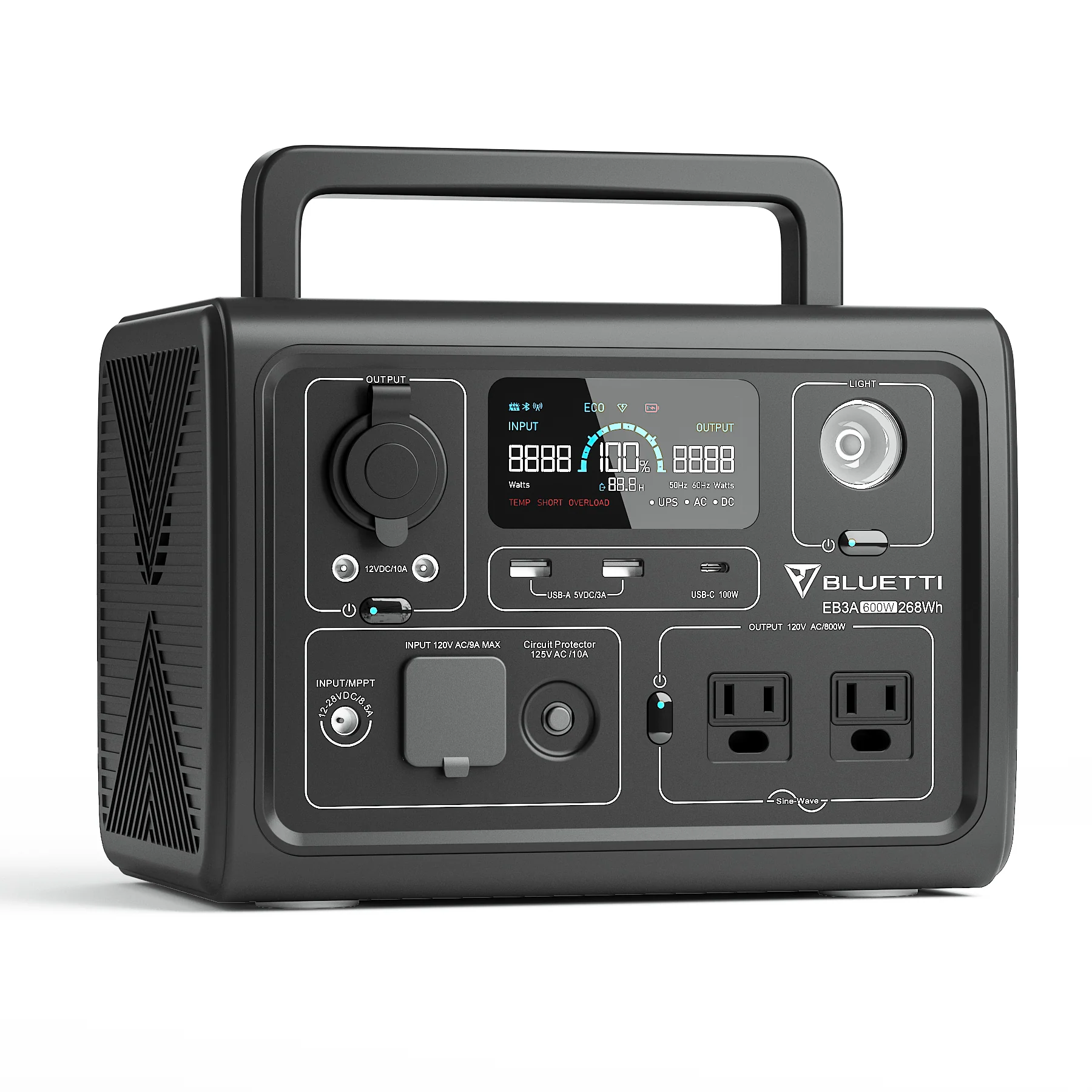 BLUETTI EB3A Portable Power Station | 600W 268Wh - Image 7