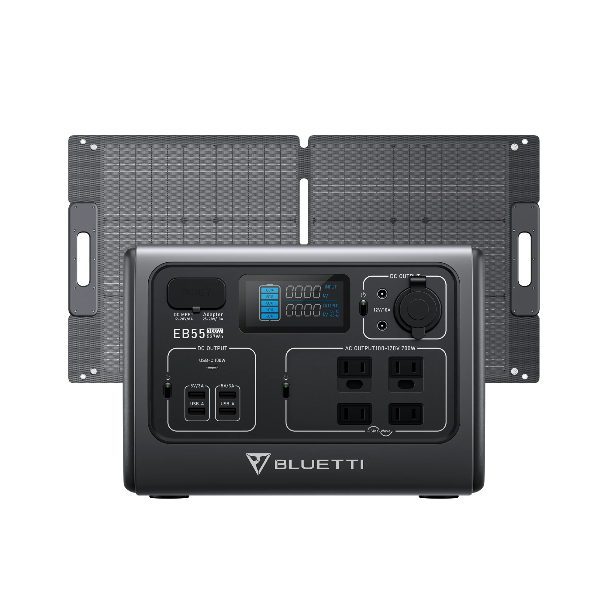 BLUETTI EB55+SP100L Solar Generator Kit - Image 12