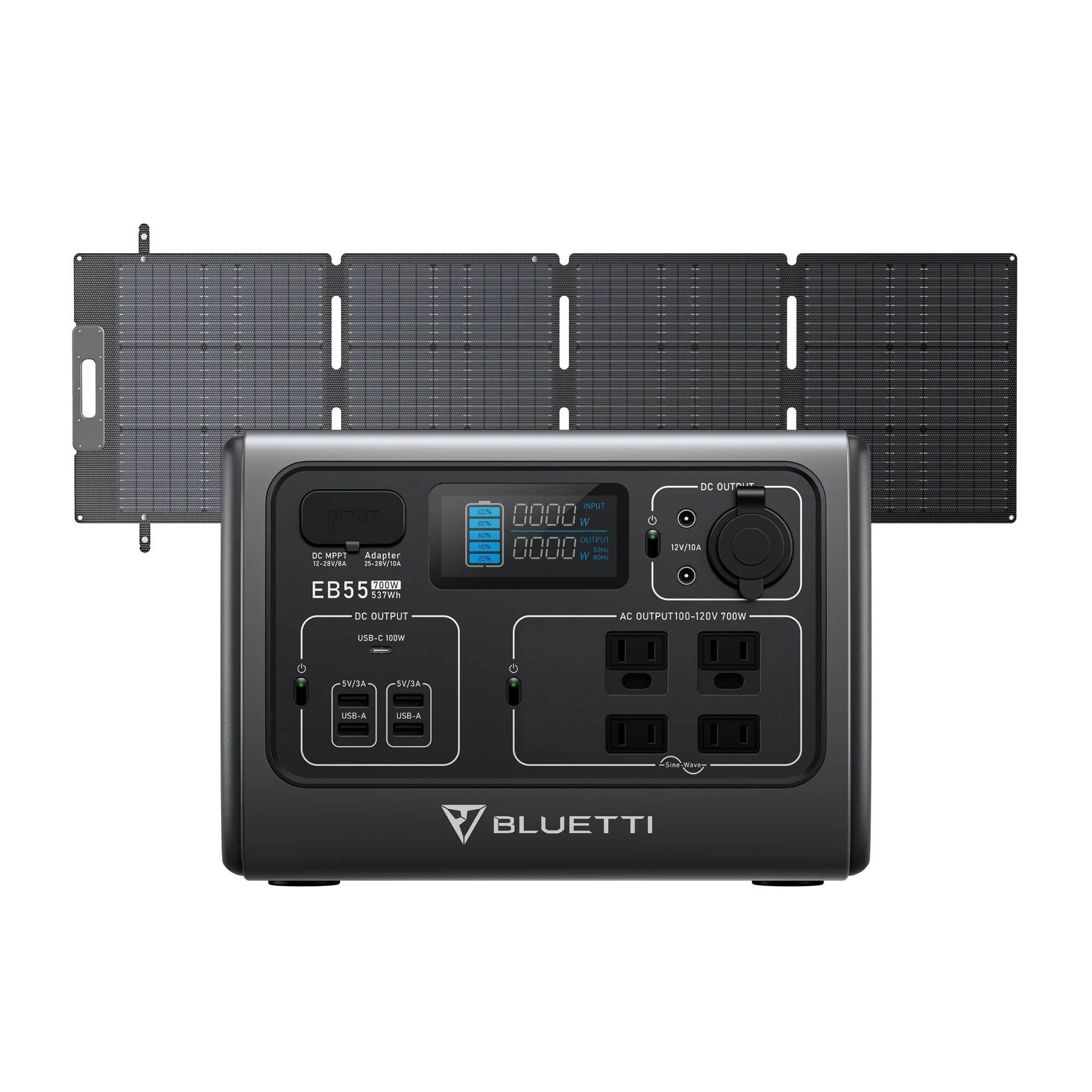BLUETTI EB55+SP200L Solar Generator Kit - Image 12
