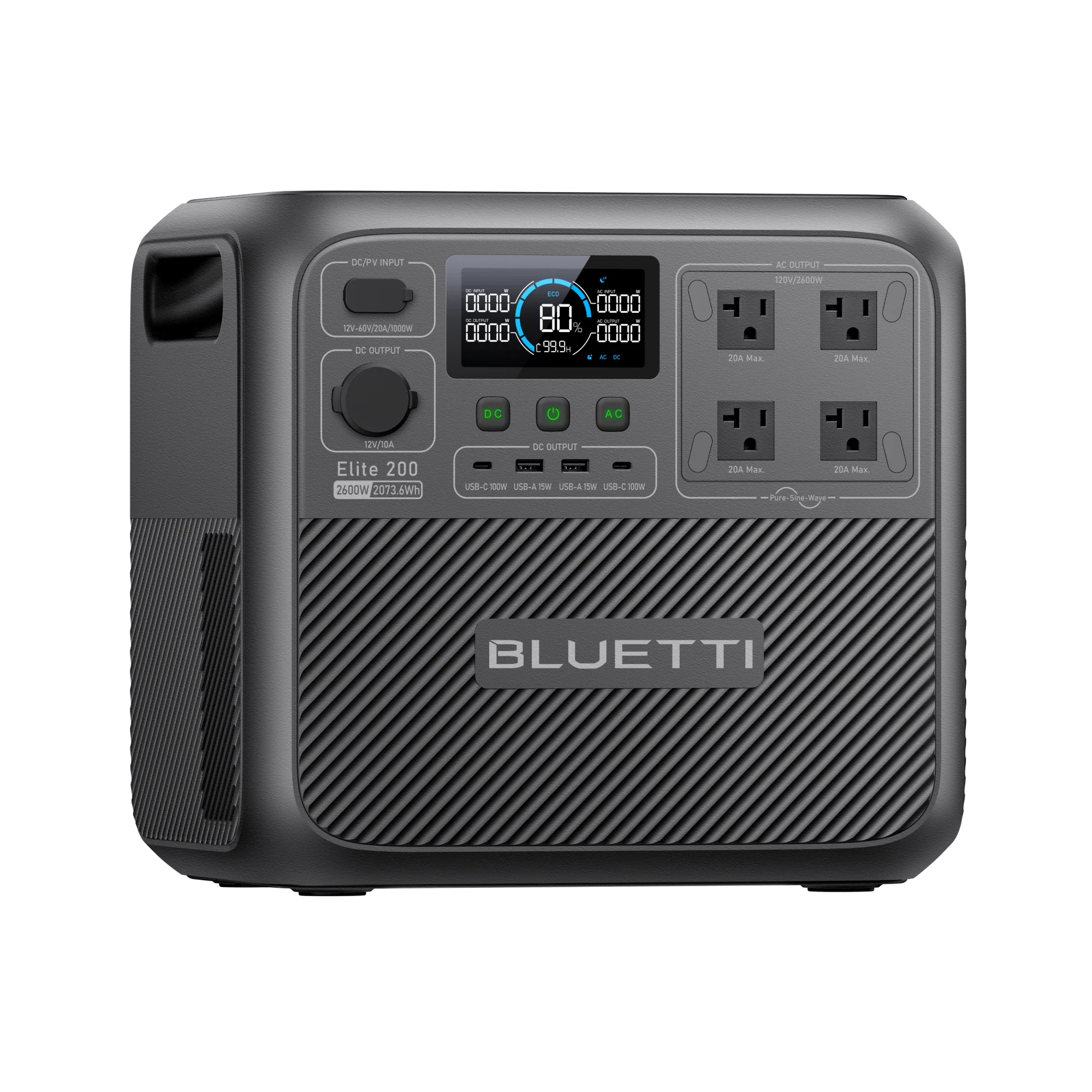 BLUETTI Elite 200 V2 Portable Power Station | 2600W 2073.6Wh - Image 4