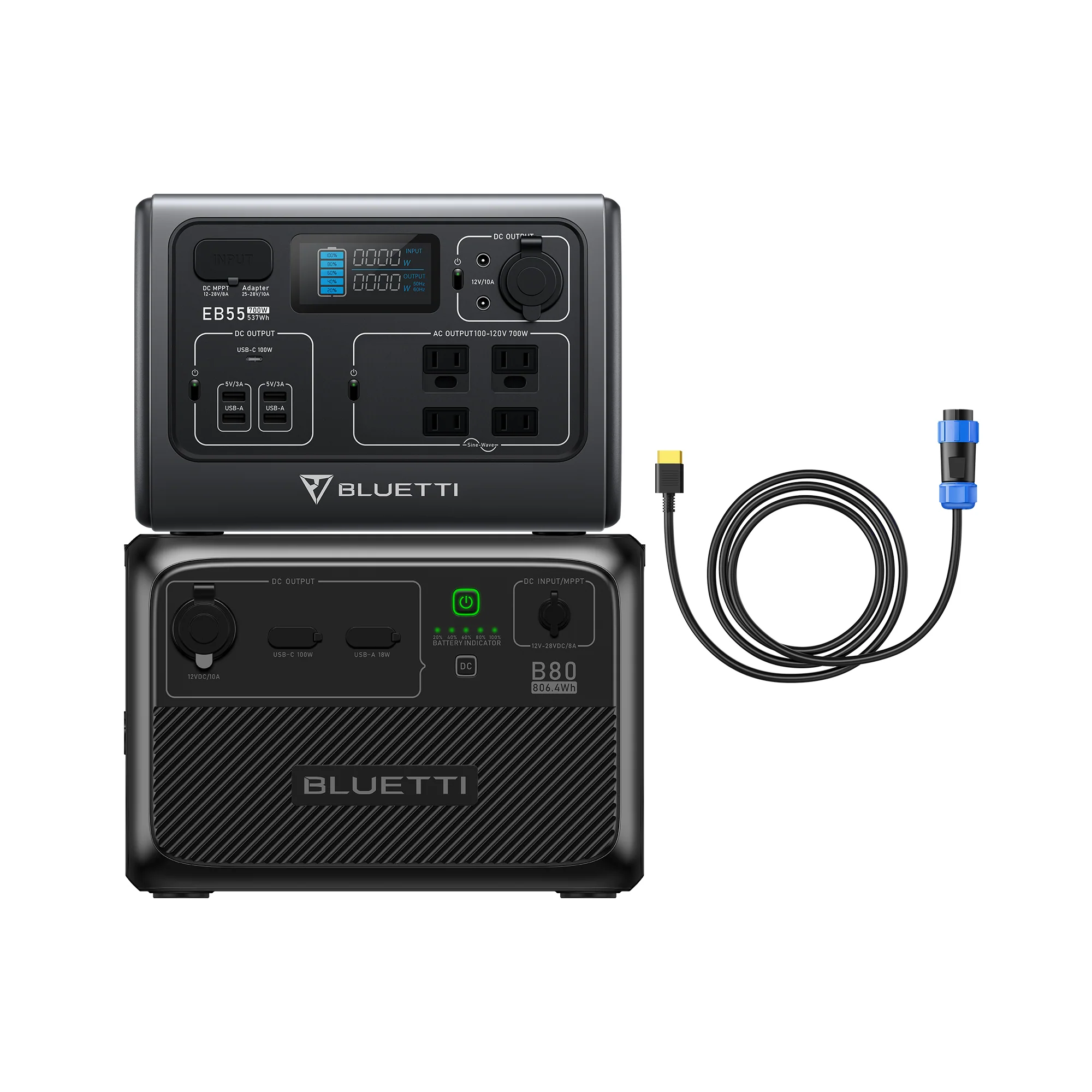 【Sold Out】BLUETTI EB55 Portable Power Station | 700W 537Wh - Image 3